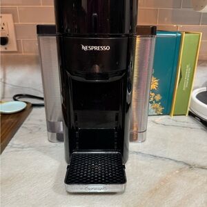 Nespresso Glossy Black Coffee Maker